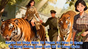 Xuyên Về Thập Niên 70 Thành Vợ Yêu: Sĩ Quan Ta Mang Không Gian Cưỡi Hổ Đi Tòng Quân cover