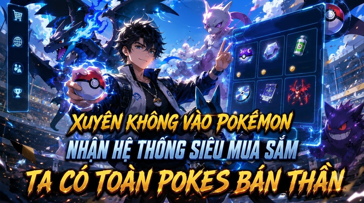 XUYÊN KHÔNG VÀO POKÉMON NHẬN HỆ THỐNG SIÊU MUA SẮM TA CÓ TOÀN POKES BÁN THẦN