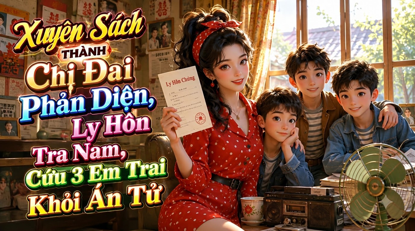 Xuyên Sách Thành Chị Đại Phản Diện, Ly Hôn Tra Nam, Cứu 3 Em Trai Khỏi Án Tử
