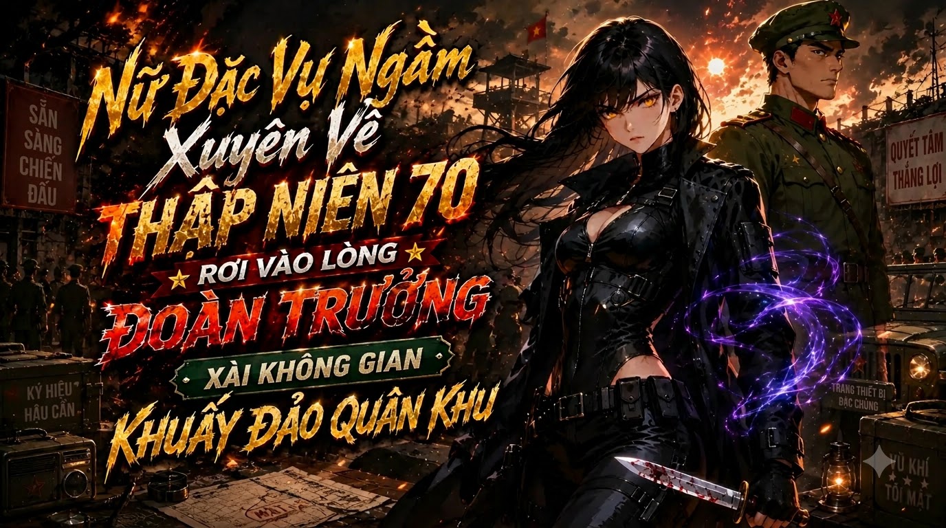 Nữ Đặc Vụ Ngầm Xuyên Về Thập Niên 70 Rơi Vào Lòng Đoàn Trưởng Xài Không Gian Khuấy Đảo Quân Khu