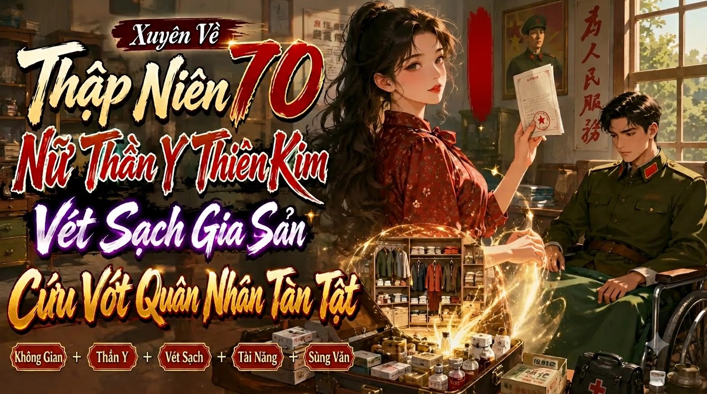 Xuyên Về Thập Niên 70 Nữ Thần Y Thiên Kim Vét Sạch Gia Sản Cứu Quân Nhân Tàn Tật thumbnail