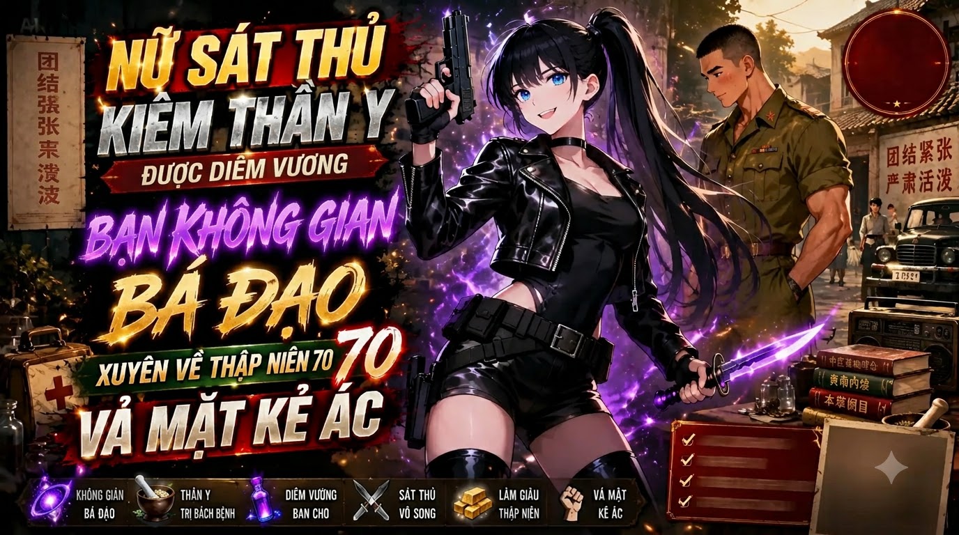 NỮ SÁT THỦ KIÊM THẦN Y ĐƯỢC DIÊM VƯƠNG BAN KHÔNG GIAN BÁ ĐẠO XUYÊN VỀ THẬP NIÊN 70 VẢ MẶT KẺ ÁC