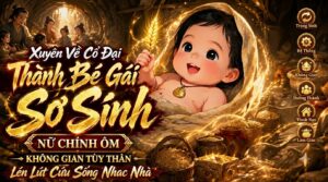Xuyên Về Cổ Đại Thành Bé Gái Sơ Sinh Nữ Chính Ôm Không Gian Tùy Thân Lén Lút Cứu Sống Nhà cover