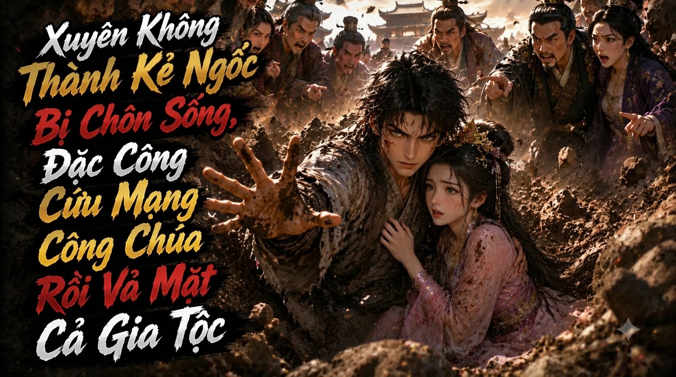 Xuyên Không Thành Kẻ Ngốc Bị Chôn Sống, Đặc Công Cứu Công Chúa Rồi Vả Mặt Gia Tộc thumbnail