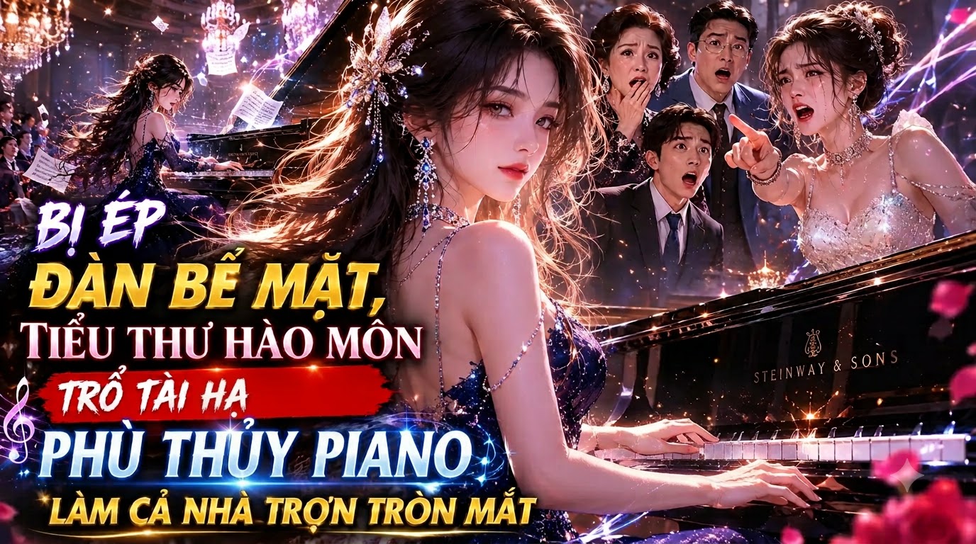 BỊ ÉP ĐÀN BẼ MẶT, TIỂU THƯ HÀO MÔN TRỔ TÀI HẠ PHÙ THỦY PIANO LÀM CẢ NHÀ TRỢN TRÒN MẮT