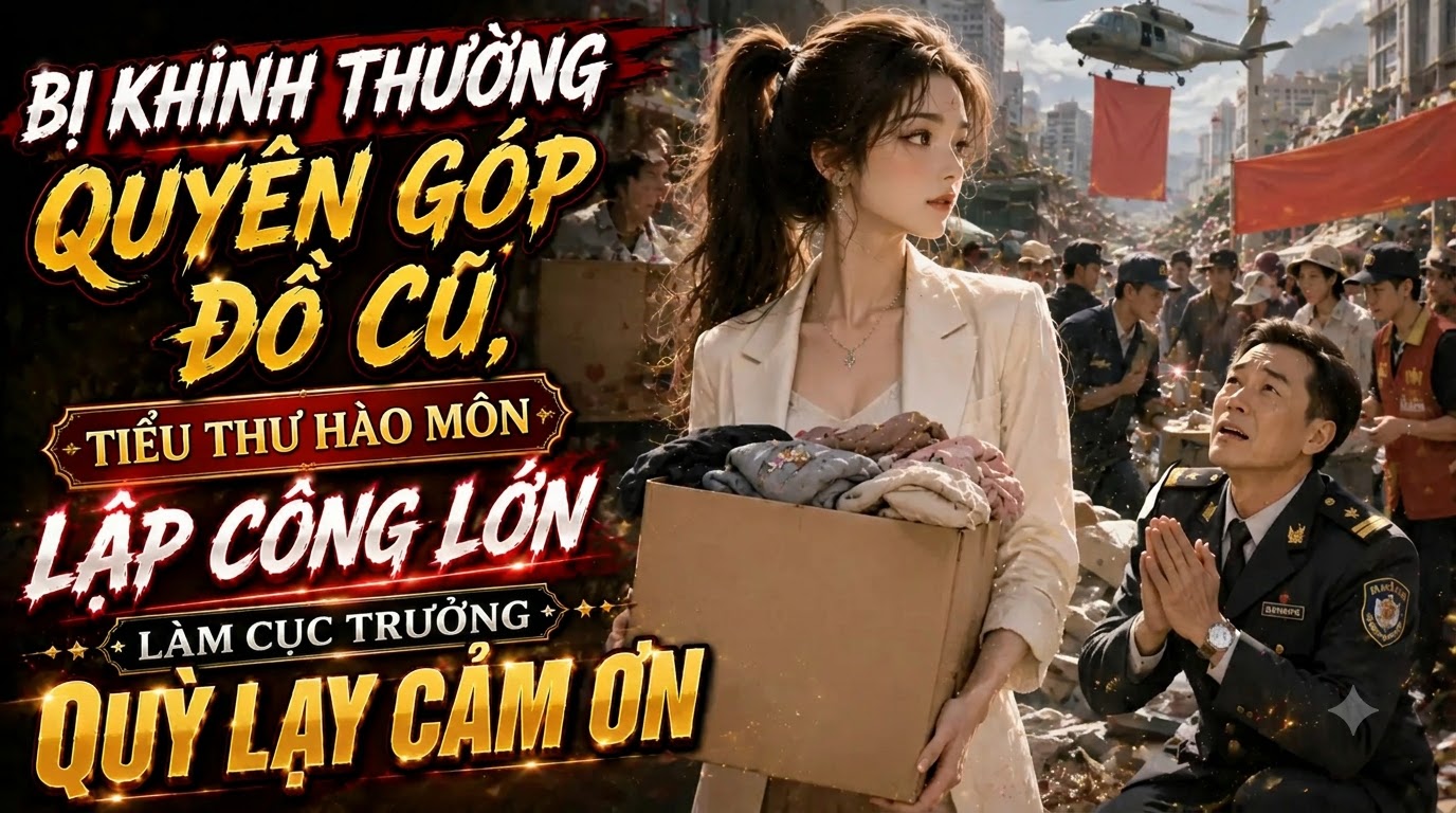 BỊ KHINH THƯỜNG QUYÊN GÓP ĐỒ CŨ TIỂU THƯ HÀO MÔN LẬP CÔNG LỚN LÀM CỤC TRƯỞNG QUỲ LẠY CẢM ƠN