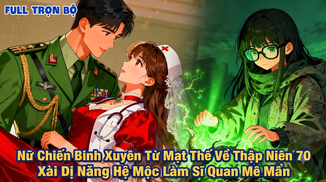 Nữ Chiến Binh Xuyên Từ Mạt Thế Về Thập Niên 70 Xài Dị Năng Hệ Mộc Làm Sĩ Quan Mê Mẩn