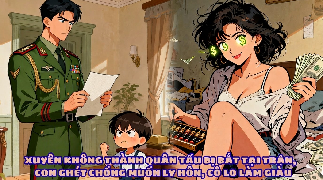 XUYÊN KHÔNG THÀNH QUÂN TẨU BỊ BẮT TẠI TRẬN, CON GHÉT CHỒNG MUỐN LY HÔN, CÔ LO LÀM GIÀU
