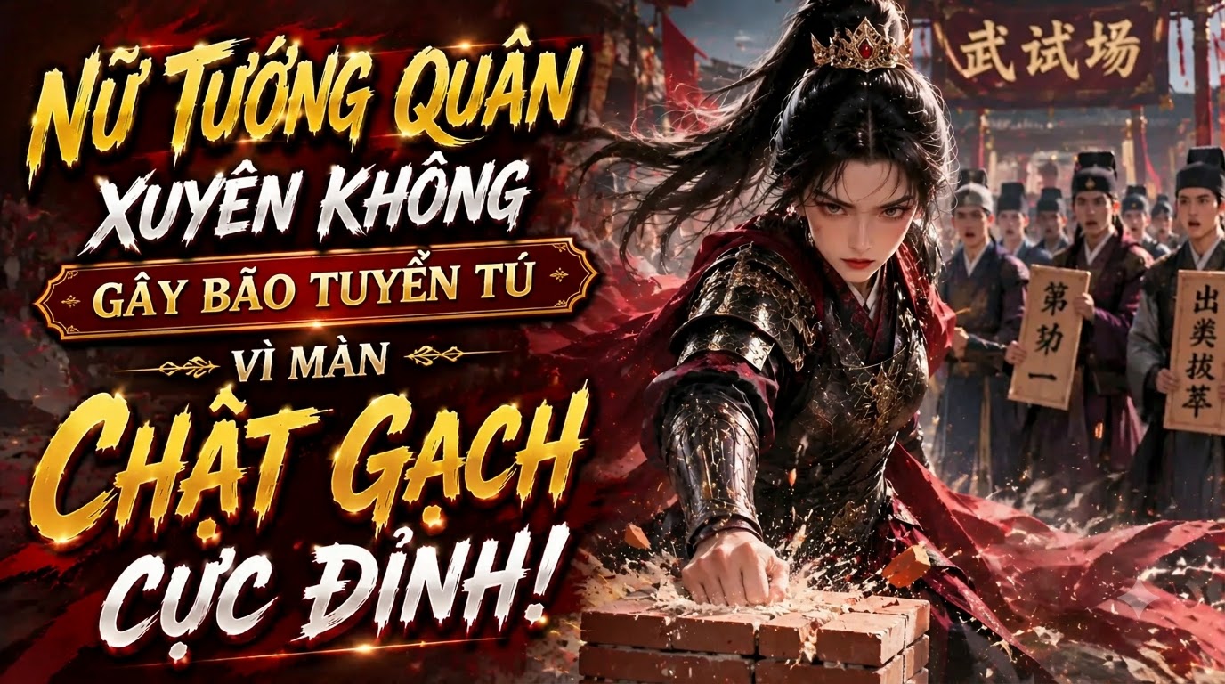 NỮ TƯỚNG QUÂN XUYÊN KHÔNG GÂY BÃO TUYỂN TÚ VÌ MÀN CHẶT GẠCH CỰC ĐỈNH