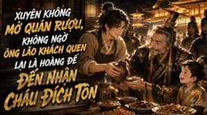 Xuyên Không Mở Quán Rượu Không Ngờ Ông Lão Khách Quen Là Hoàng Đế Đến Nhận Cháu Đích Tôn cover