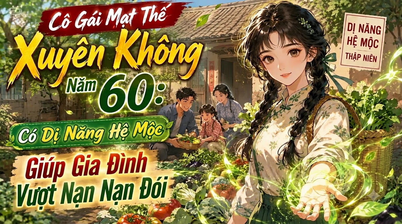 Cô Gái Mạt Thế Xuyên Không Năm 60: Có Dị Năng Hệ Mộc Giúp Gia Đình Vượt Nạn Đói thumbnail