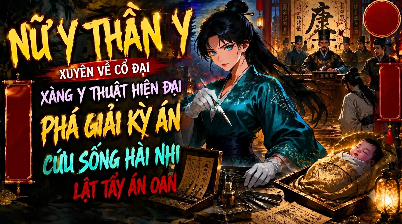 Nữ Thần Y Xuyên Về Cổ Đại Xài Y Thuật Hiện Đại Phá Giải Kỳ Án Cứu Sống Hài Nhi Lật Tẩy Án Oán