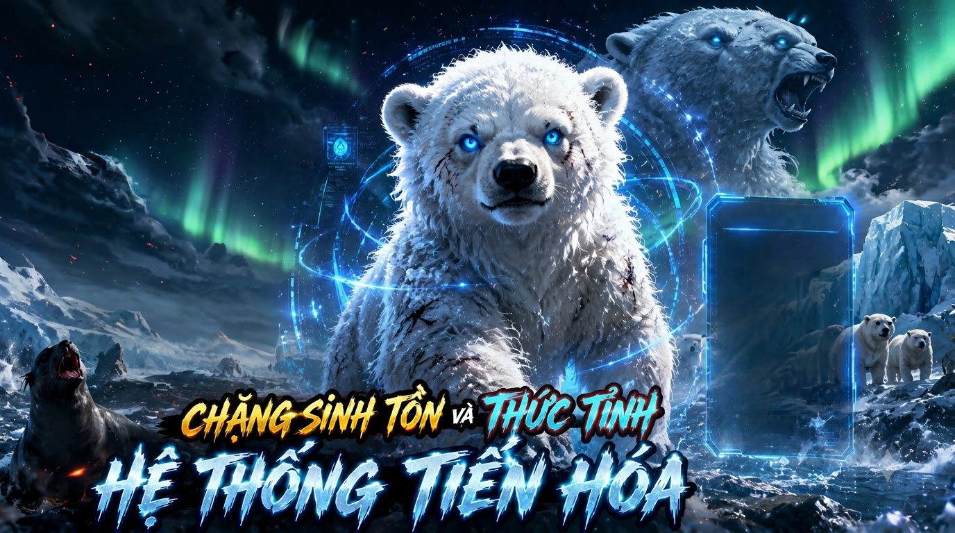 TRỌNG SINH THÀNH GẤU BẮC CỰC CHẶNG SINH TỒN VÀ THỨC TỈNH HỆ THỐNG TIẾN HÓA