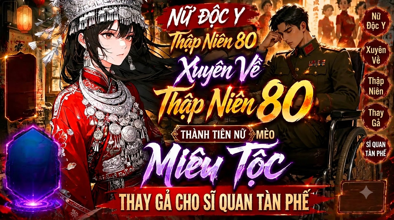 Nữ Độc Y Xuyên Về Thập Niên 80 Thành Tiên Nữ Mèo Thay Gả Cho Sĩ Quan Tàn Phế