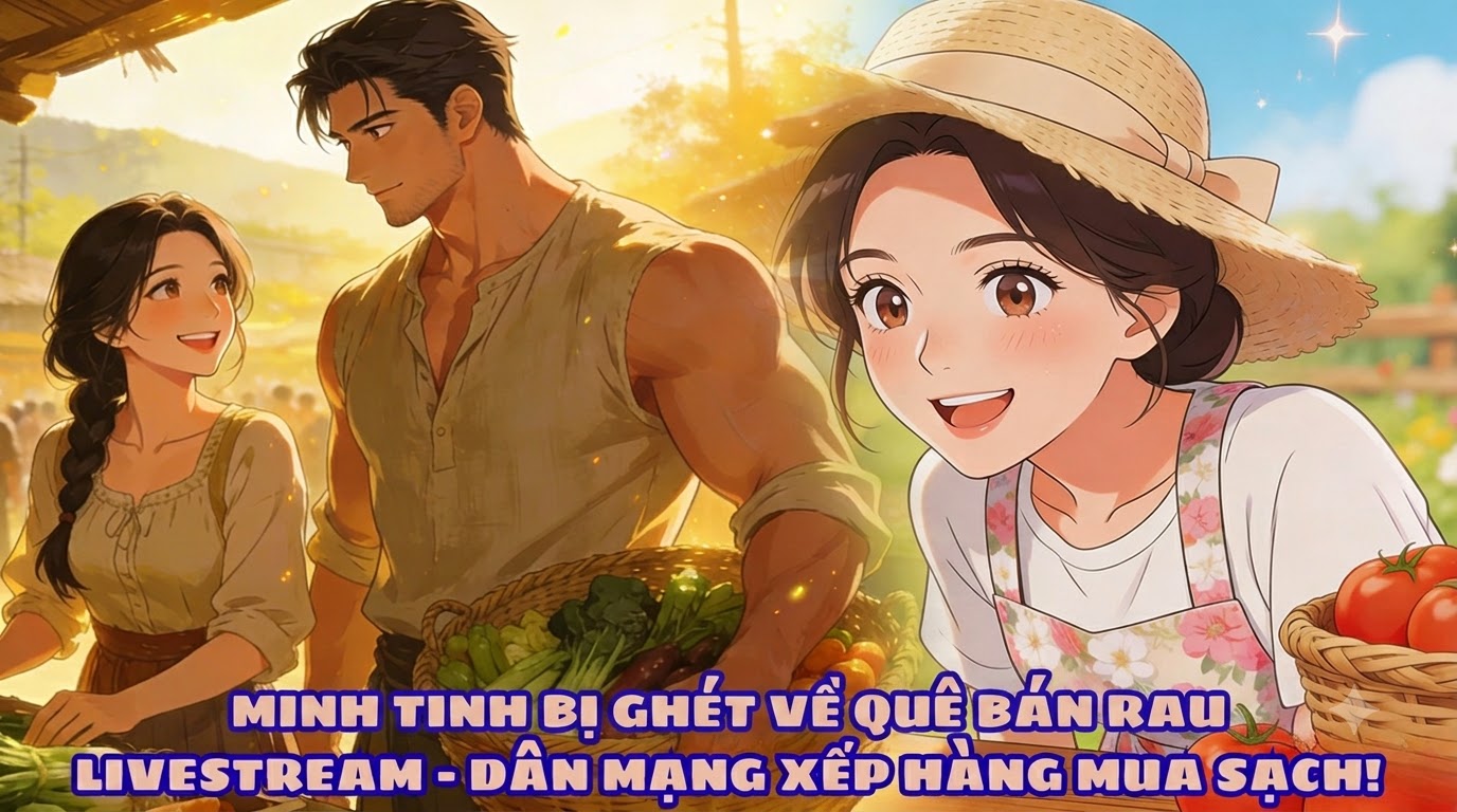 MINH TINH BỊ GHÉT VỀ QUÊ BÁN RAU LIVESTREAM – DÂN MẠNG XẾP HÀNG MUA SẠCH