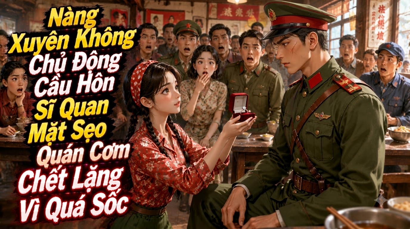 Nàng Xuyên Không Chủ Động Cầu Hôn Sĩ Quan Mặt Sẹo Quán Cơm Chết Lặng Vì Quá Sốc thumbnail