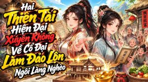 Hai Thiên Tài Hiện Đại Xuyên Không Về Cổ Đại Làm Đảo Lộn Ngôi Làng Nghèo cover