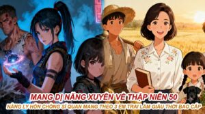 MANG DỊ NĂNG XUYÊN VỀ THẬP NIÊN 50 NÀNG LY HÔN CHỒNG SĨ QUAN MANG THEO 3 EM TRAI LÀM GIÀU THỜI BAO CẤP cover