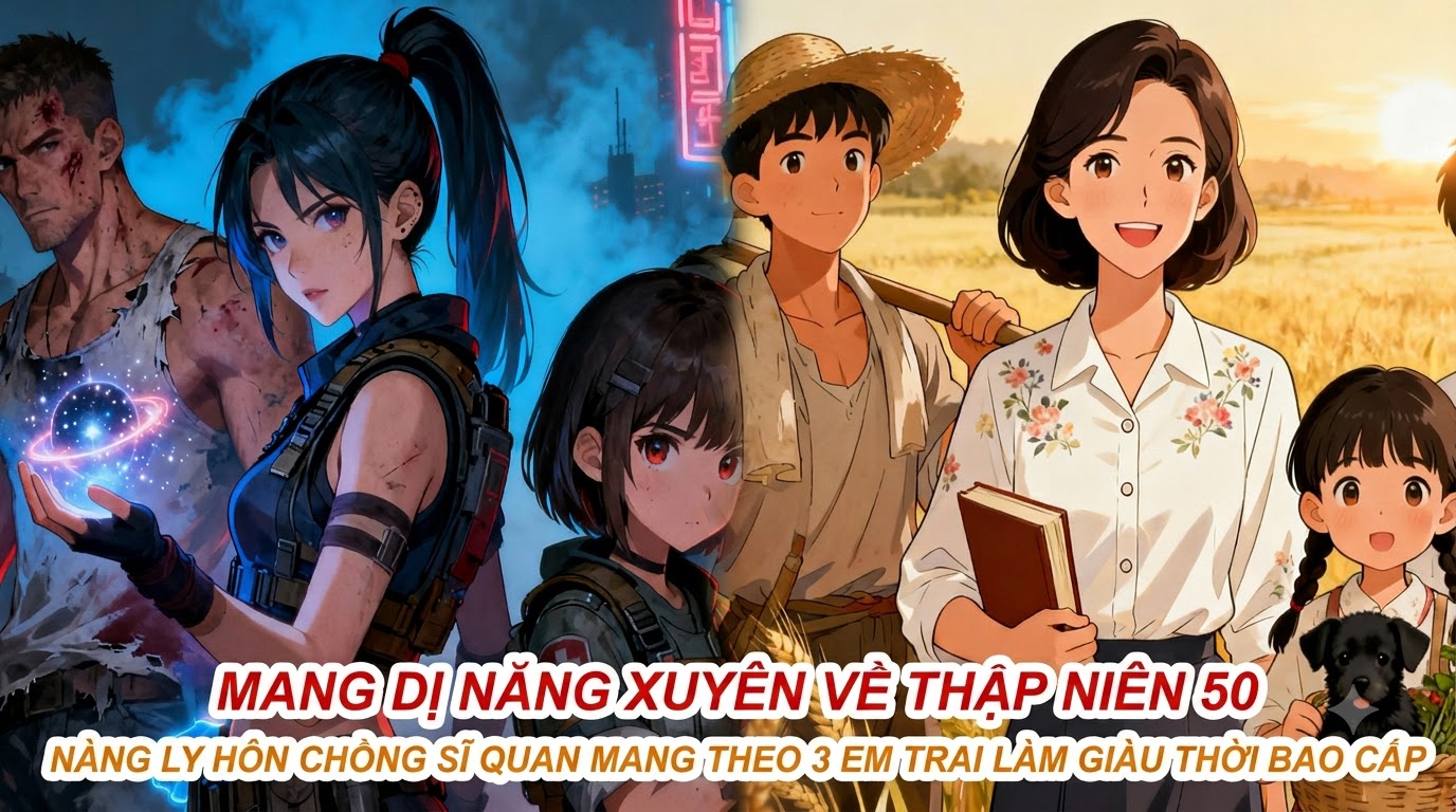 MANG DỊ NĂNG XUYÊN VỀ THẬP NIÊN 50 NÀNG LY HÔN CHỒNG SĨ QUAN MANG THEO 3 EM TRAI LÀM GIÀU THỜI BAO CẤP