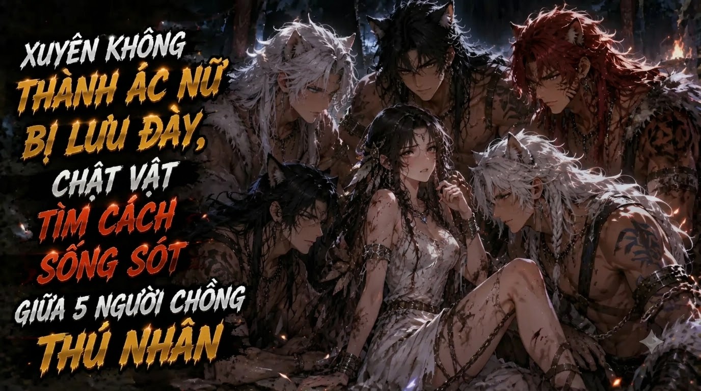 Xuyên Không Thành Ác Nữ Bị Lưu Đày Chật Vật Tìm Cách Sống Sót Giữa 5 Người Chồng Thú Nhân