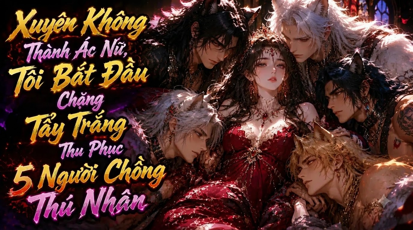 Xuyên Không Thành Ác Nữ, Tôi Bắt Đầu Chặng Tẩy Trắng, Thu Phục 5 Người Chồng Thú Nhân