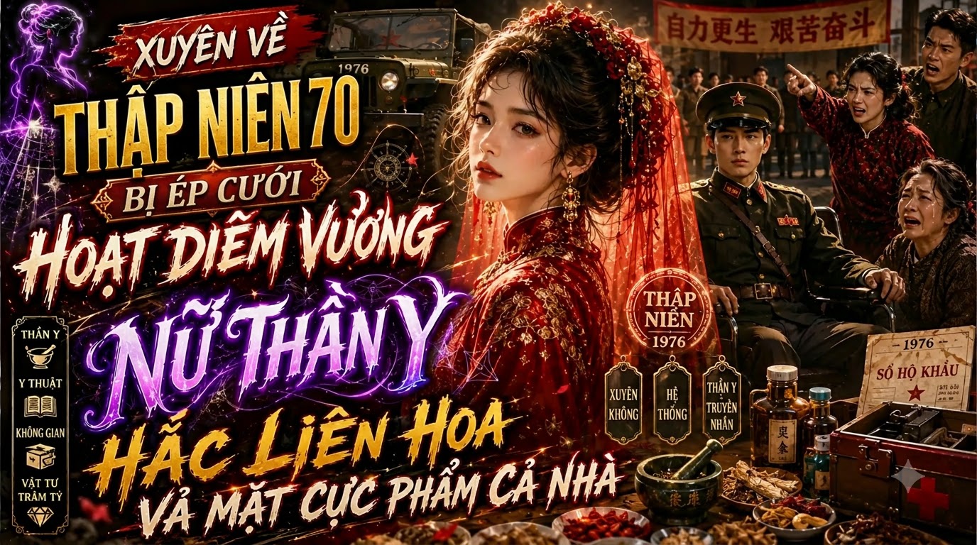 Xuyên Về Thập Niên 70 Bị Ép Cưới Hoạt Diêm Vương Nữ Thần Y Hắc Liên Hoa Vả Mặt Cực Phẩm Nhà