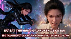 Nữ sát thủ đỉnh xuyên về cổ đại thành ác phụ lắm mồm nhất huyện thành, 5 đứa con thơ cover