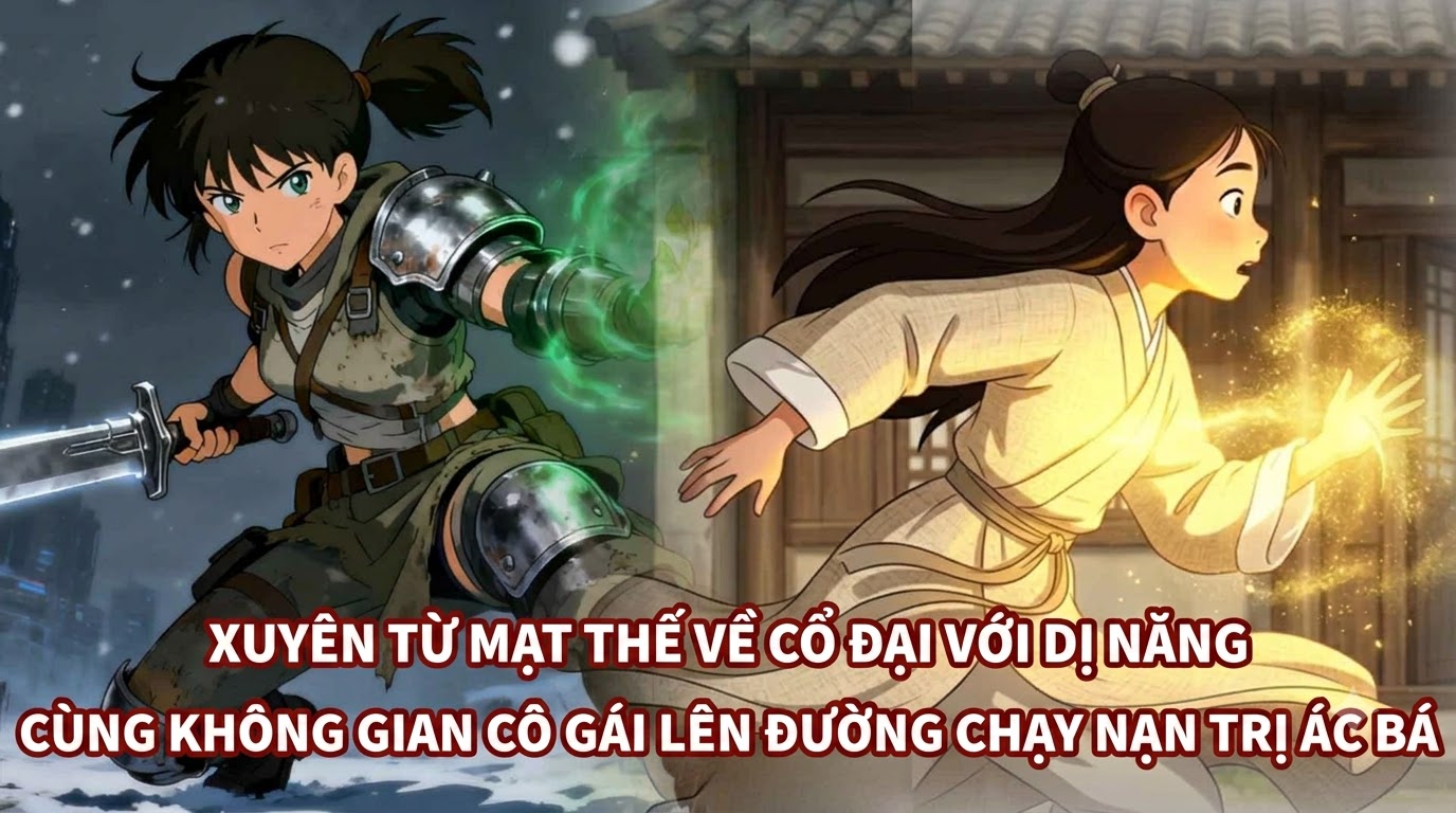 XUYÊN TỪ MẠT THẾ VỀ CỔ ĐẠI VỚI DỊ NĂNG CÙNG KHÔNG GIAN CÔ GÁI LÊN ĐƯỜNG CHẠY NẠN TRỊ ÁC BÁ
