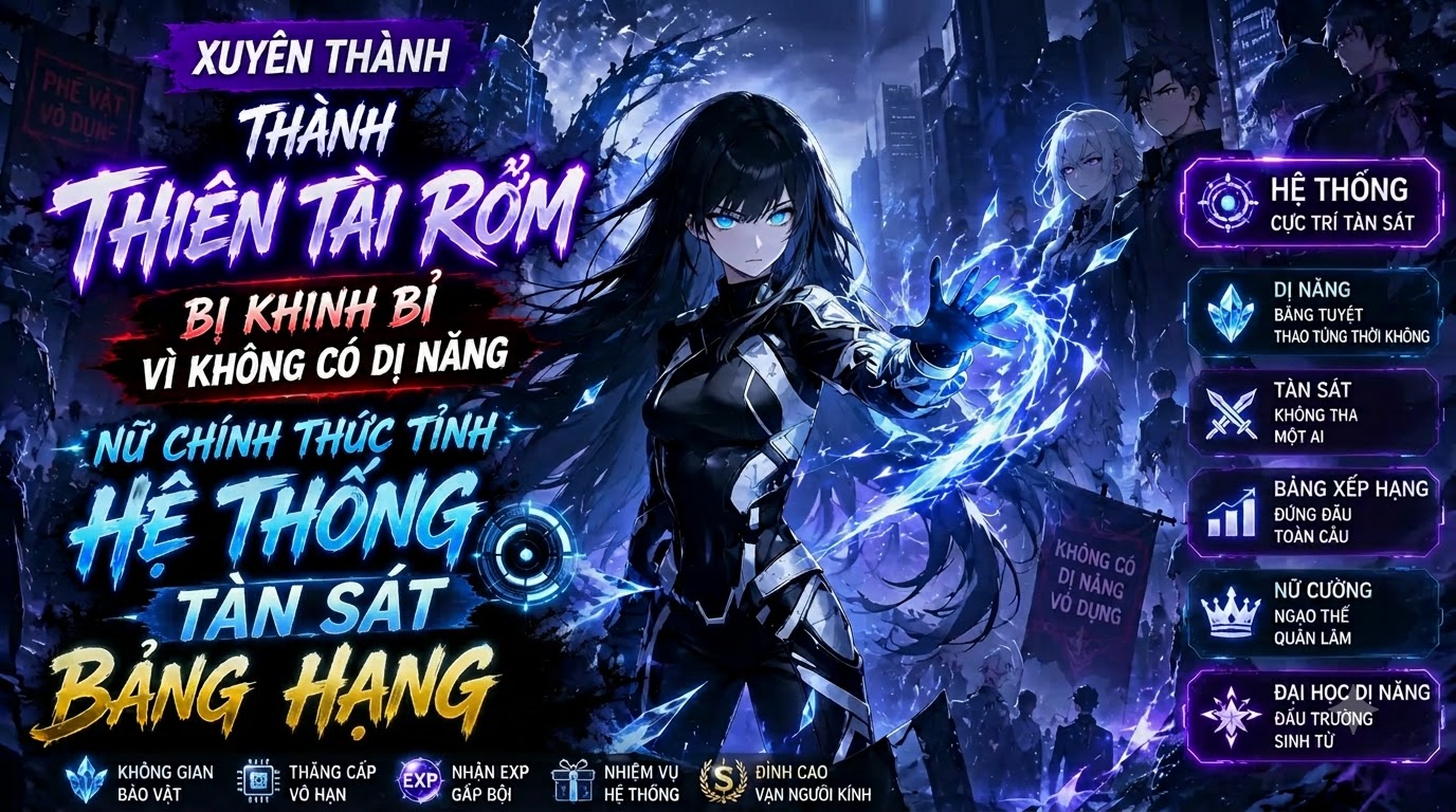 XUYÊN THÀNH THIÊN TÀI RỞM VÌ KHÔNG CÓ DỊ NĂNG NỮ CHÍNH THỨC TỈNH HỆ THỐNG TÀN SÁT BẢNG HẠNG thumbnail