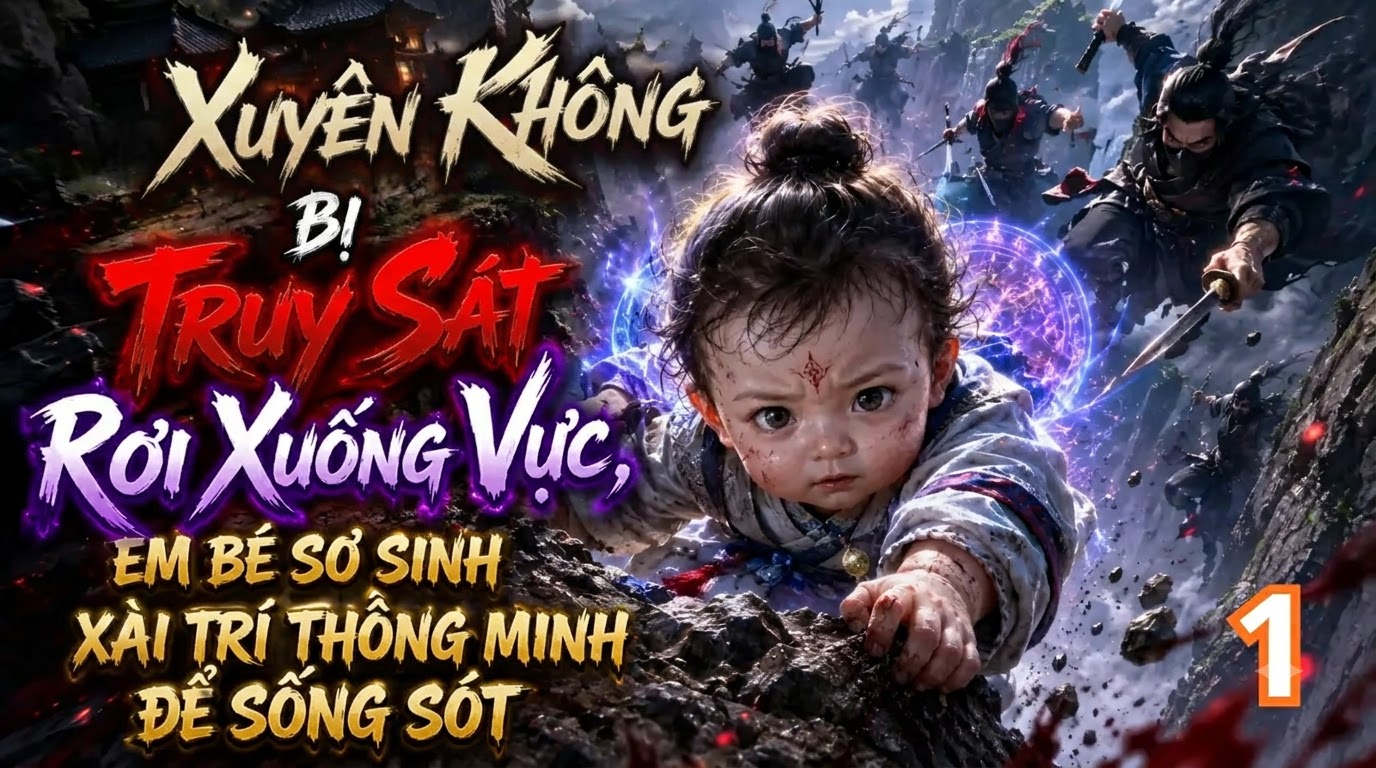 Xuyên Không Bị Truy Sát Rơi Xuống Vực, Em Bé Sơ Sinh Xài Trí Thông Minh Để Sống Sót