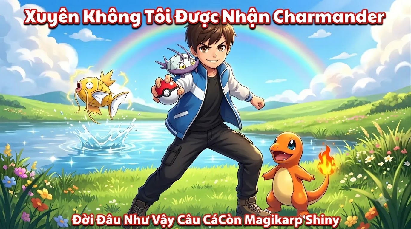 Xuyên Không Tôi Được Nhận Charmander, Đời Đâu Như Vậy Câu Cá Còn Magikarp Shiny