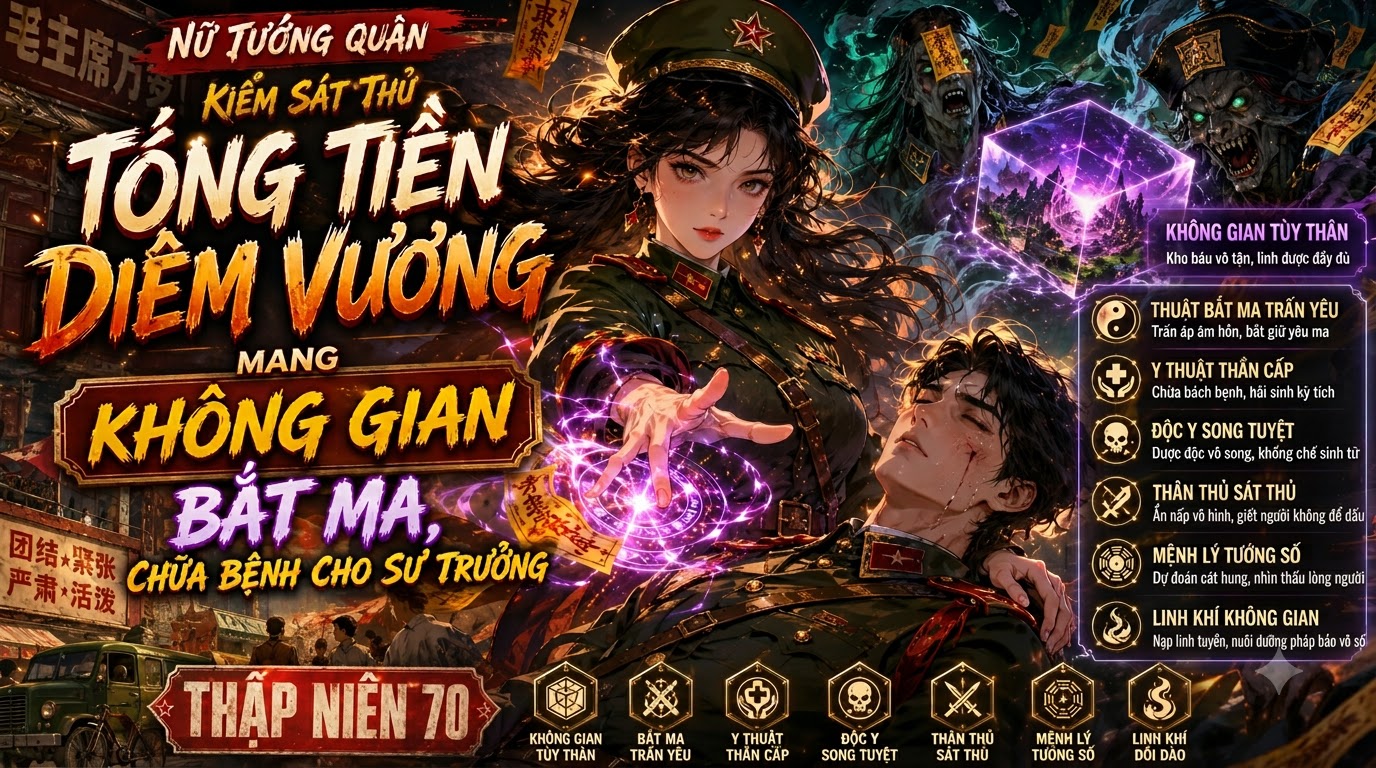 Nữ Tướng Quân Kiêm Sát Thủ Tống Tiền Diêm Vương Mang Không Gian Bắt Ma Chữa Bệnh Cho Sư Trưởng