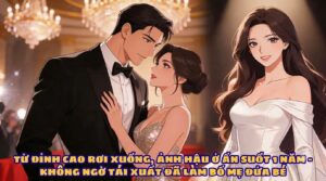 TỪ ĐỈNH CAO RƠI XUỐNG ẢNH HẬU Ở ẨN SUỐT 1 NĂM – KHÔNG NGỜ TÁI XUẤT LÀM BỐ MẸ ĐỨA BÉ cover