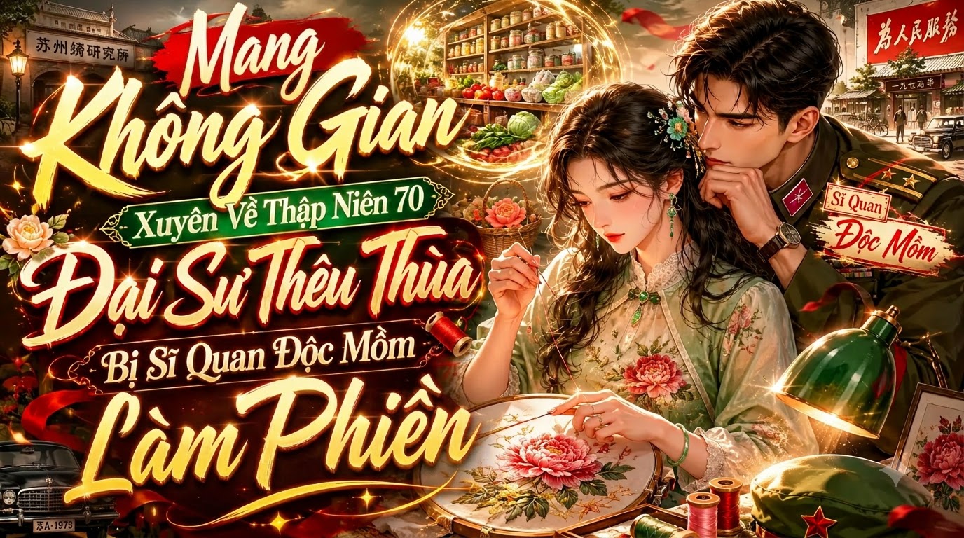 Mang Không Gian Xuyên Về Thập Niên 70 Đại Sư Thêu Thùa Bị Sĩ Quan Độc Mồm Sủng Tận Trời