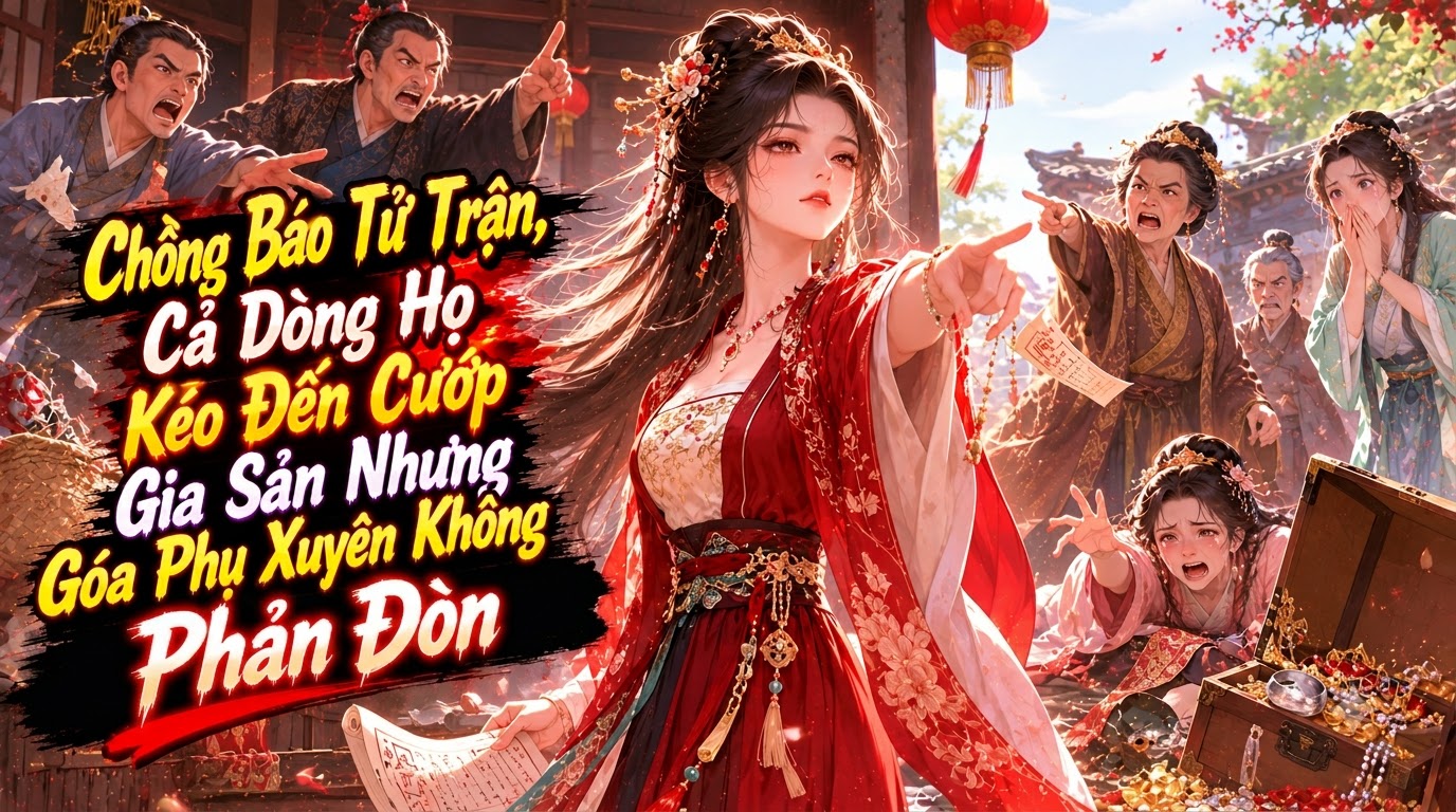 Chồng Báo Tử Trận, Cả Dòng Họ Kéo Đến Cướp Gia Sản Nhưng Góa Phụ Xuyên Không Phản Đòn thumbnail