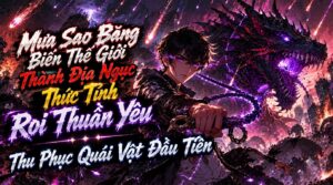 Mưa Sao Băng Biến Thế Giới Thành Địa Ngục, Thức Tỉnh Roi Thuần Yêu, Thu Phục Quái Vật Đầu Tiên cover