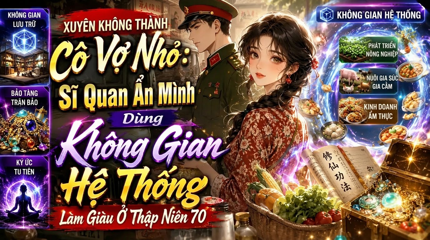 Xuyên Thành Cô Vợ Nhỏ: Sĩ Quan Ẩn Mình Xài Không Gian Hệ Thống Làm Giàu Ở Thập Niên 70 thumbnail