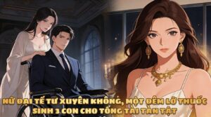 NỮ ĐẠI TẾ TƯ XUYÊN KHÔNG MỘT ĐÊM LỠ THUỐC SINH 3 CON CHO TỔNG TÀI TÀN TẬT cover