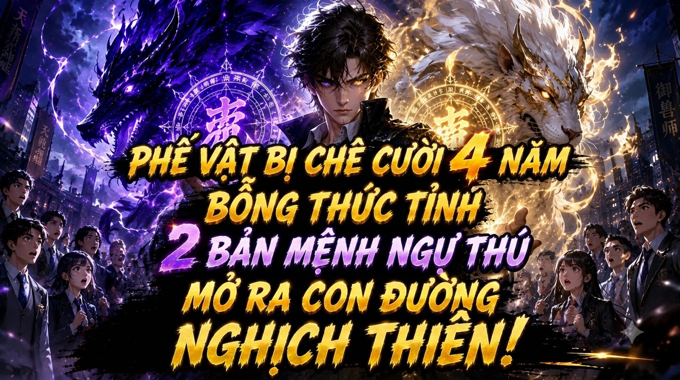 Phế Vật Bị Chê Cười 4 Năm Bỗng Thức Tỉnh 2 Bản Mệnh Ngự Thú Mở Ra Con Đường Nghịch Thiên