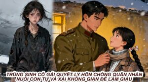 Trùng Sinh Cô Gái Quyết Ly hôn Chồng Quân Nhân Nuôi Con Tự Và Xài Không Gian Để Làm Giàu cover
