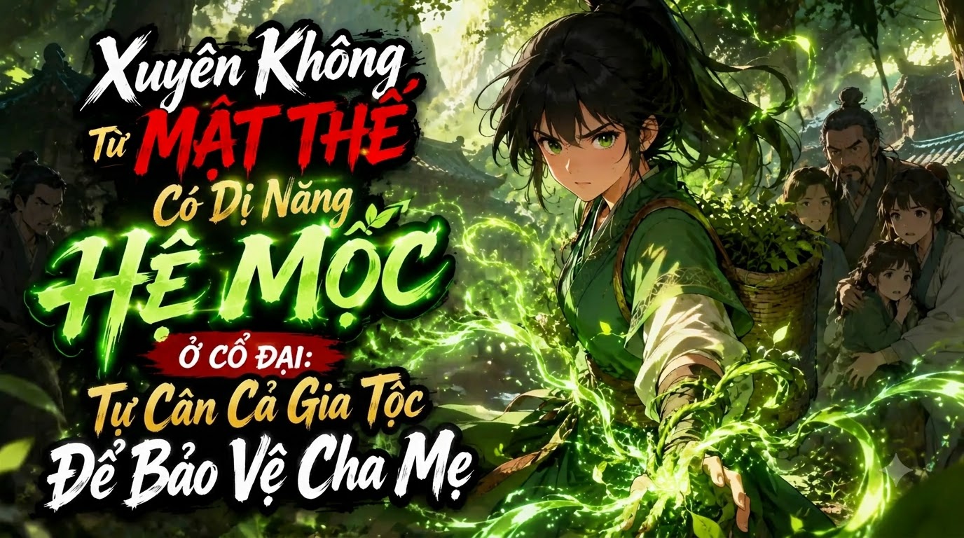 Xuyên Không Từ Mạt Thế Có Dị Năng Hệ Mộc Ở Cổ Đại: Tự Cân Cả Gia Tộc Để Bảo Vệ Cha Mẹ