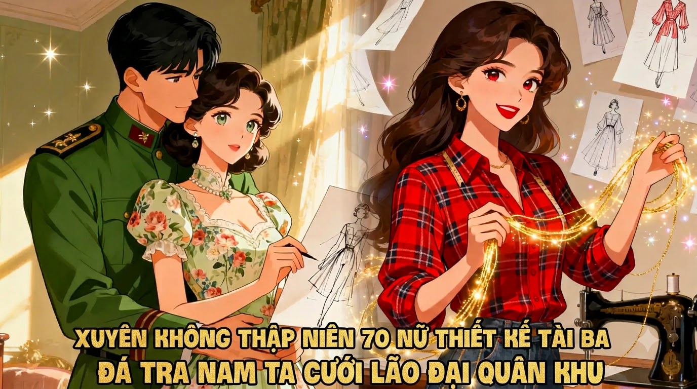 Xuyên Không Thập Niên 70 Nữ Thiết Kế Tài Ba Đá Tra Nam Ta Cưới Lão Đại Quân Khu