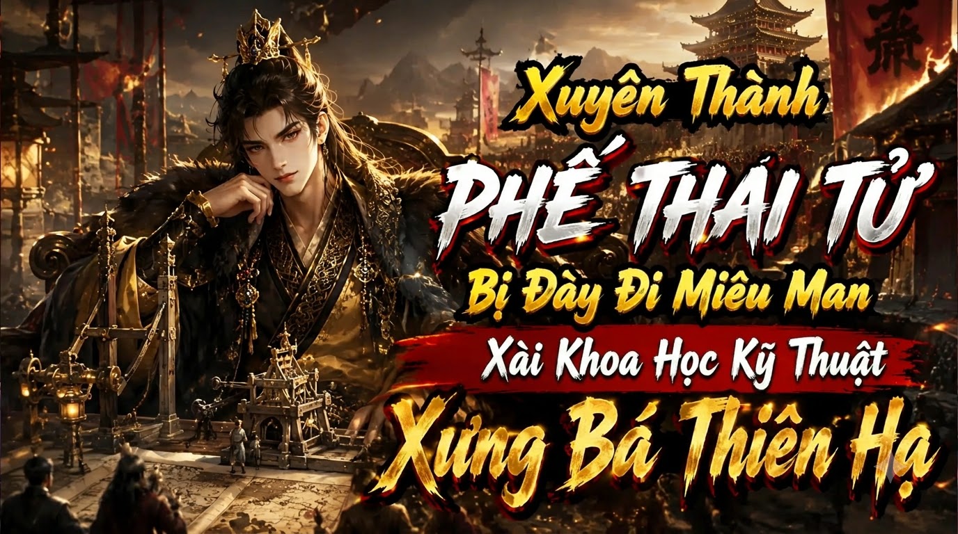 Xuyên Thành Phế Thái Tử Bị Đày Đi Miêu Man Xài Khoa Học Kỹ Thuật Xưng Bá Thiên Hạ