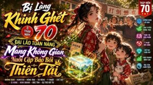 Bị Làng Khinh Ghét Ở Thập Niên 70 Đại Lão Toàn Năng Mang Không Gian Nuôi Cặp Bảo Bối Thiên Tài cover