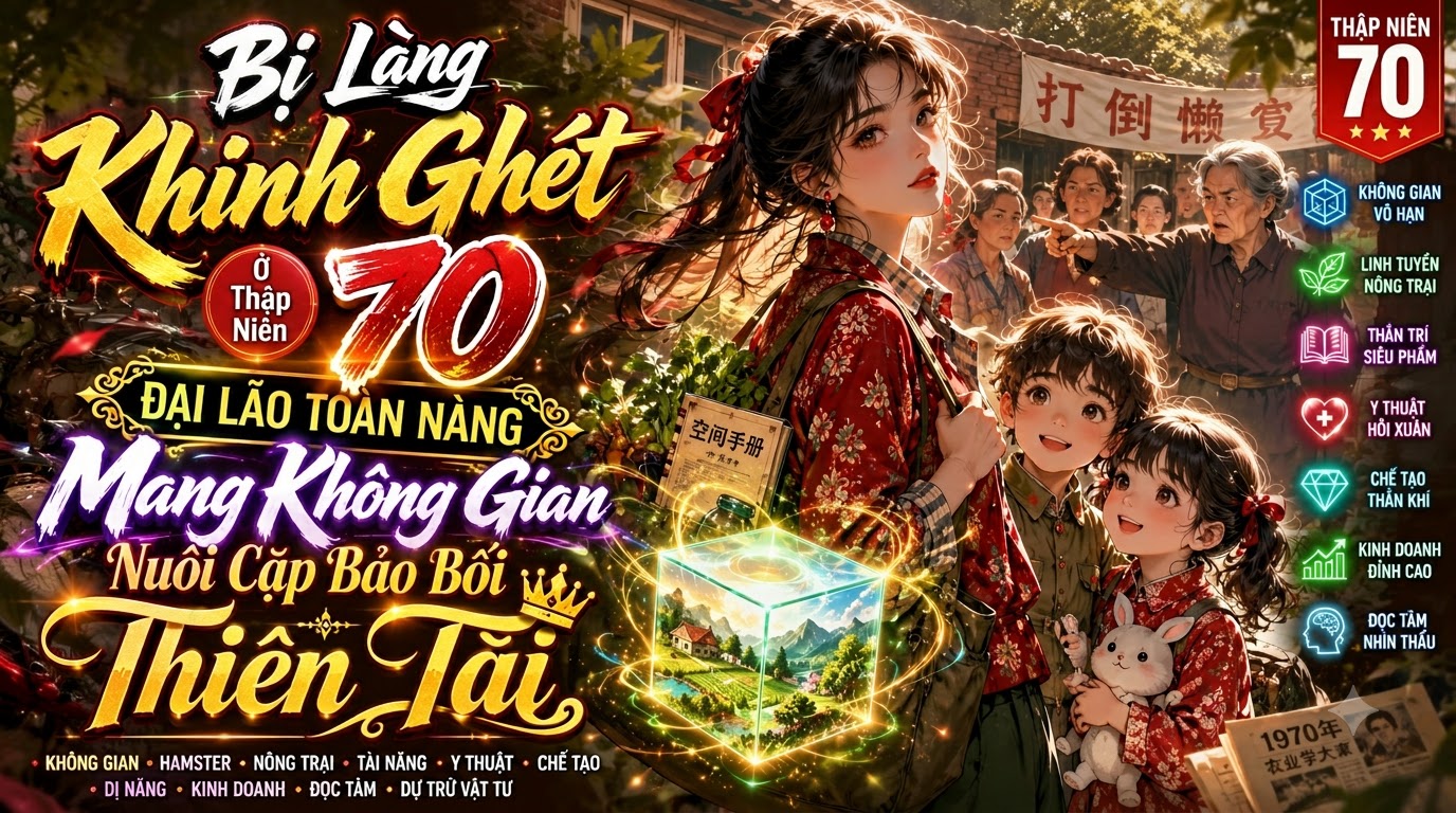 Bị Làng Khinh Ghét Ở Thập Niên 70 Đại Lão Toàn Năng Mang Không Gian Nuôi Cặp Bảo Bối Thiên Tài