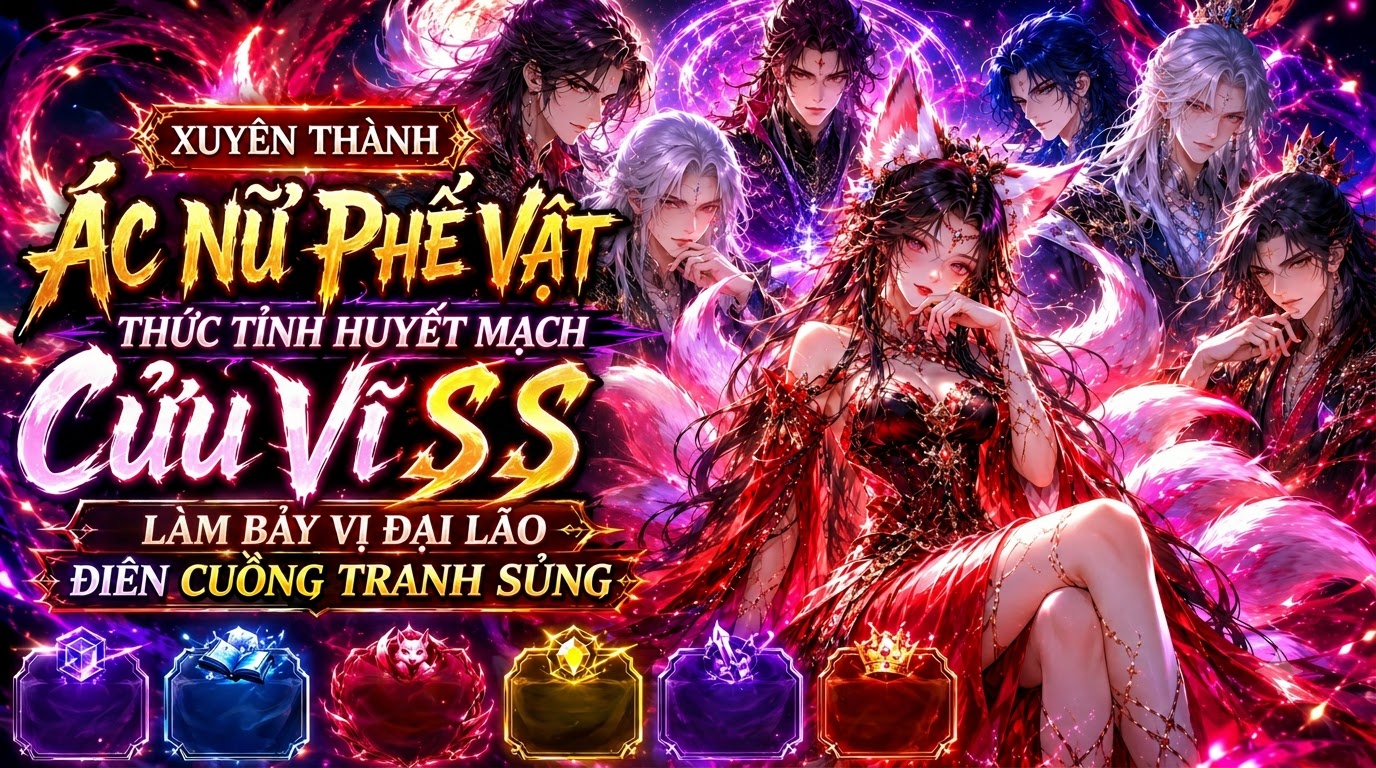Xuyên Thành Ác Nữ Phế Vật Thức Tỉnh Huyết Mạch Cửu Vĩ SS Làm Bảy Vị Đại Lão Điên Cuồng Tranh Sủng thumbnail