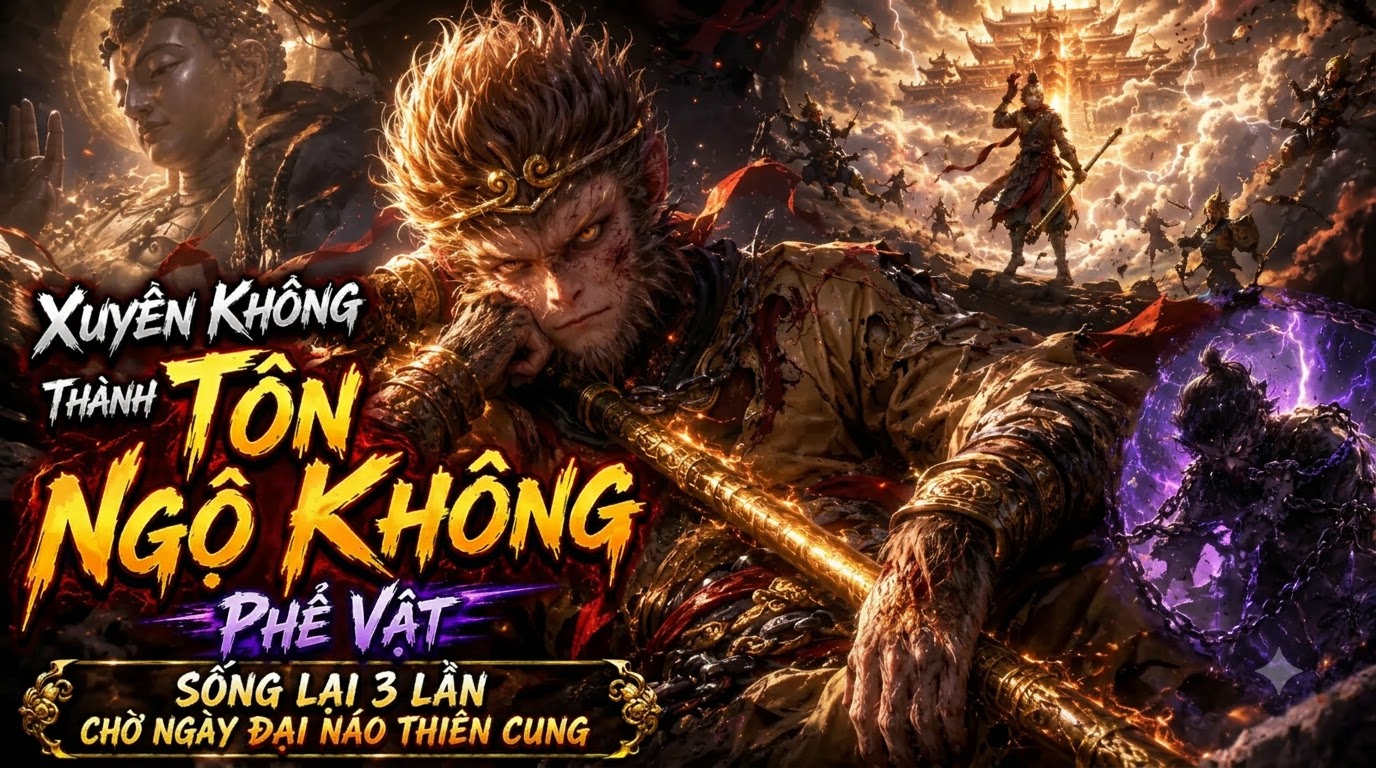 Xuyên Không Thành Tôn Ngộ Không Phế Vật Sống Lại 3 Lần Chờ Ngày Đại Náo Thiên Cung