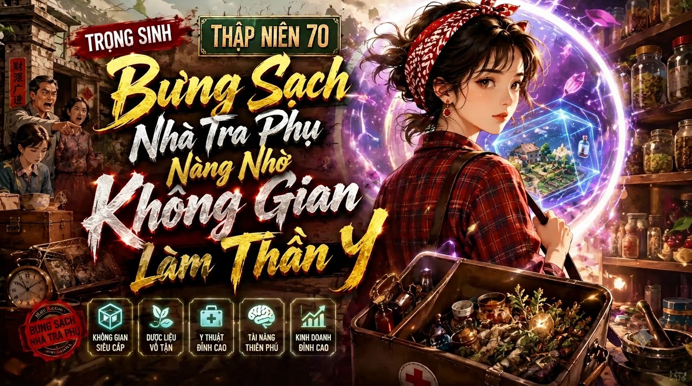 Trọng Sinh Thập Niên 70 Bưng Sạch Nhà Tra Phụ Nàng Nhờ Không Gian Làm Thần Y