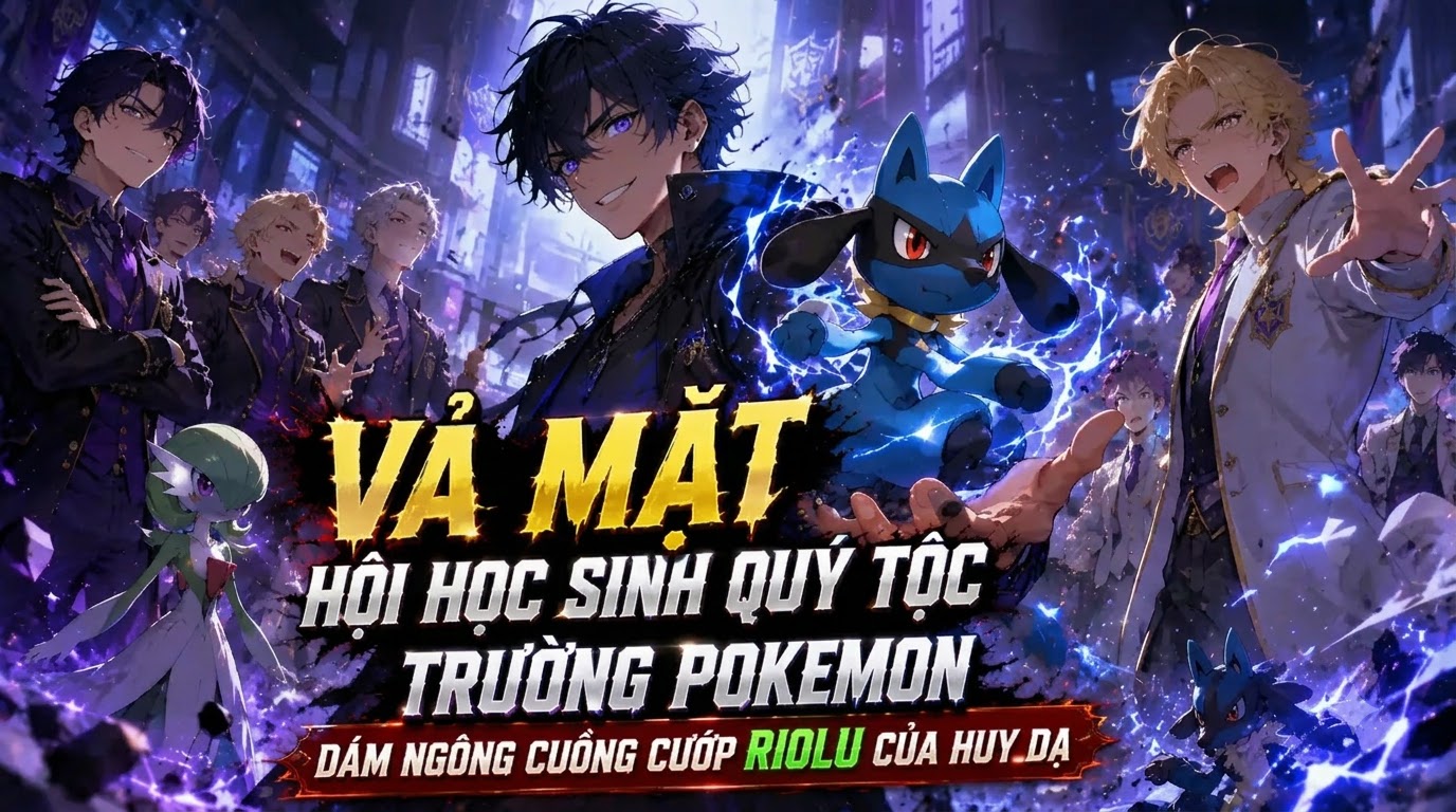 Vả Mặt Hội Học Sinh Quý Tộc Trường Pokemon Dám Ngông Cuồng Cướp Riolu Huy Dạ