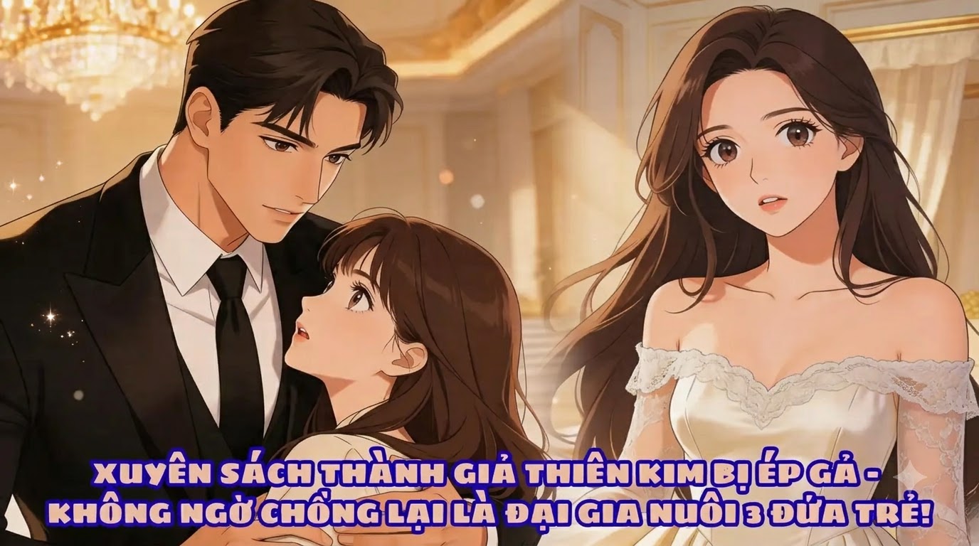 XUYÊN SÁCH THÀNH GIẢ THIÊN KIM BỊ ÉP GẢ – KHÔNG NGỜ CHỒNG LÀ ĐẠI GIA NUÔI 3 ĐỨA TRẺ